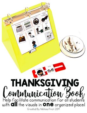 Thanksgiving Holiday Communication Book/Board