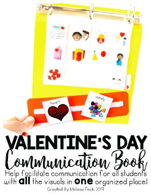 Valentine's Day Holiday Communication Book/Board