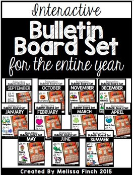 Interactive Bulletin Board Set for the Year- Discounted Bundle