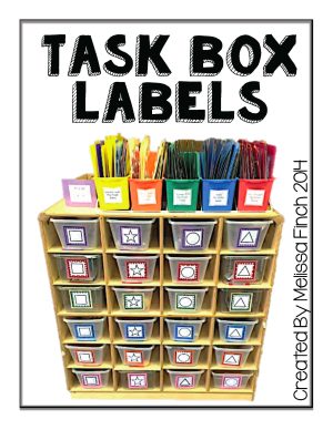Task Box Labels