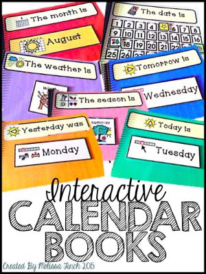 Interactive Calendar Books for Autism