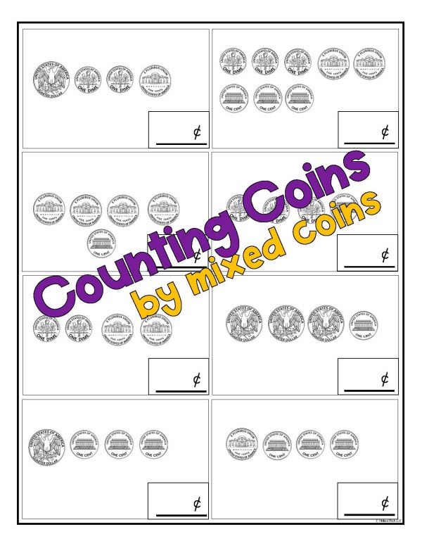 Counting Mixed Coins up to $1.00- Daily Math Practice - Image 3