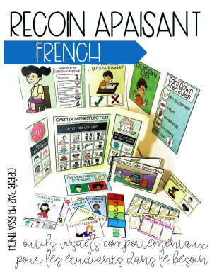 FRENCH Calm Down Kit Corner- Tools for the Primary Grades
