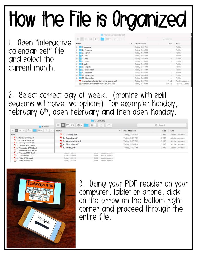 Interactive Calendar Routine for Students with Special Needs » Autism ...
