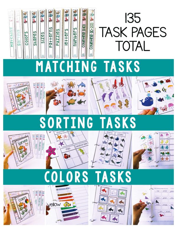 Sea Animals Binder- Binder Basics Work System - Image 2