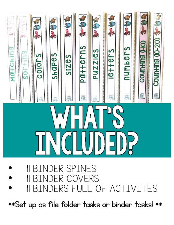 Sea Animals Binder- Binder Basics Work System - Image 5