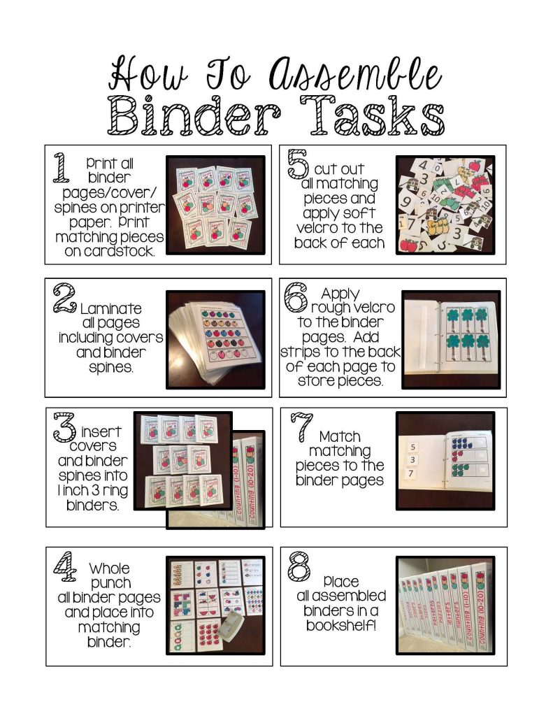 Pumpkins Binder- Binder Basics Work System » Autism Adventures
