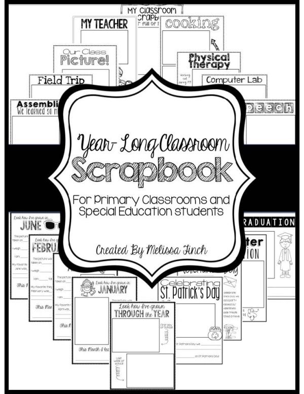 Scrapbook- Year Long Memory Book for the Classroom