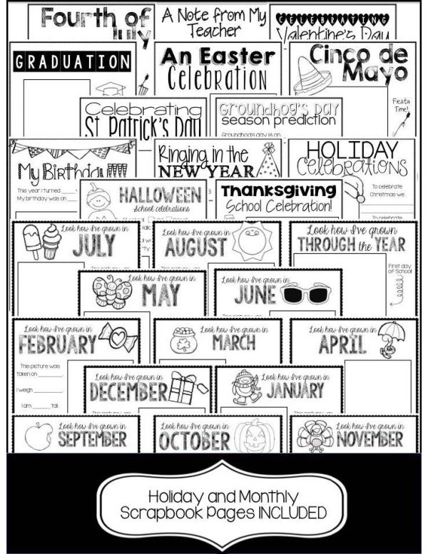 Scrapbook- Year Long Memory Book for the Classroom - Image 2