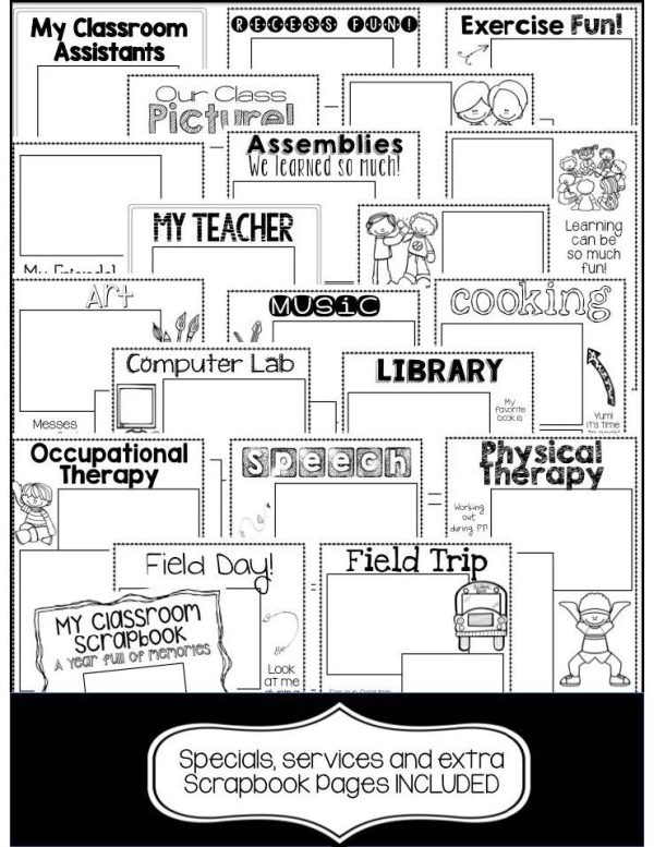 Scrapbook- Year Long Memory Book for the Classroom - Image 3