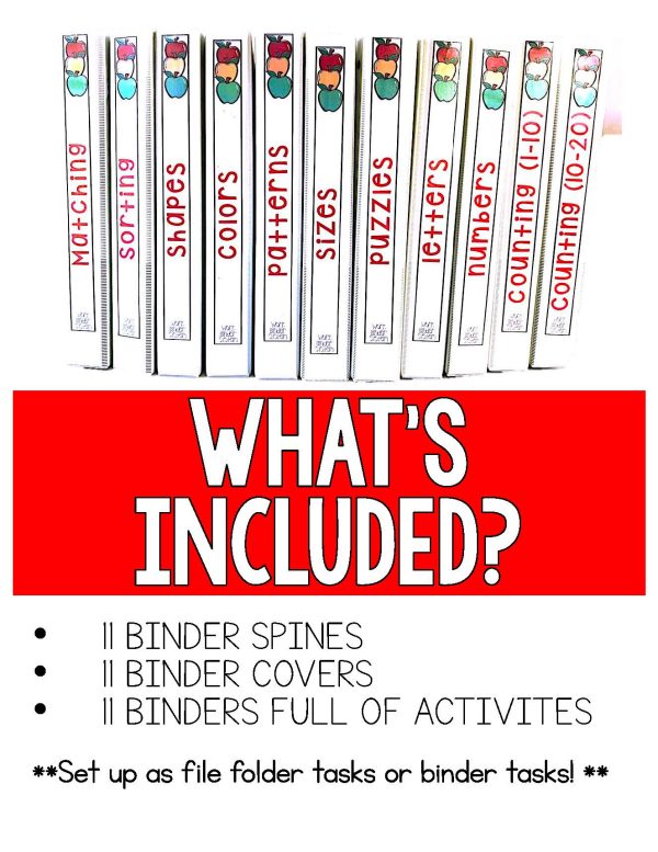 Apples Binder- Independent Work Binder System - Image 5