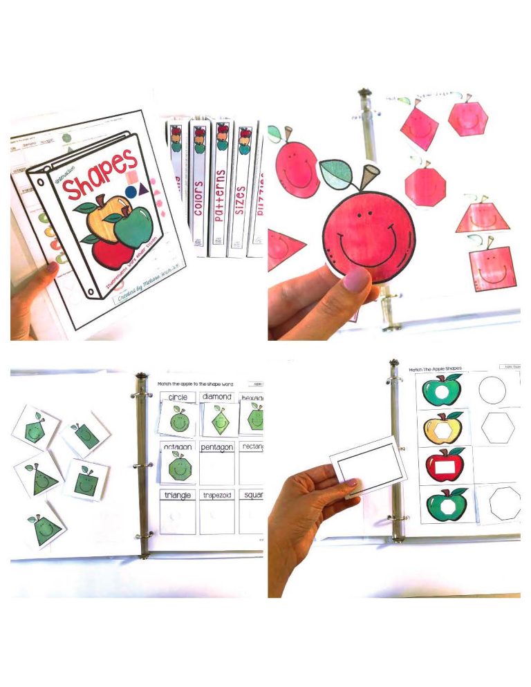 Apples Binder- Independent Work Binder System » Autism Adventures