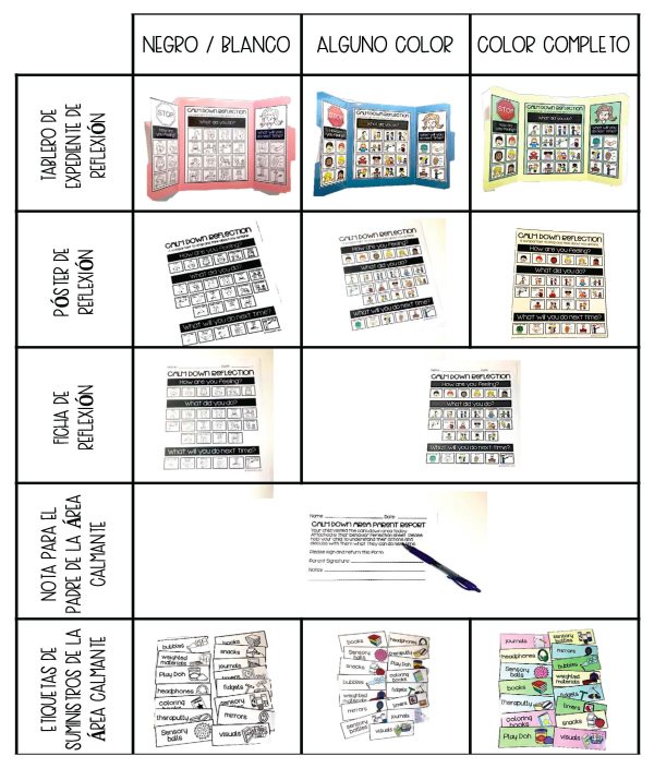 SPANISH Calm Down Kit Corner- Tools for the Primary Grades - Image 7