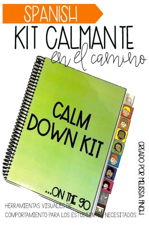 SPANISH Calm Down Kit On The Go- Visual Behavior Tools for Students with Autism