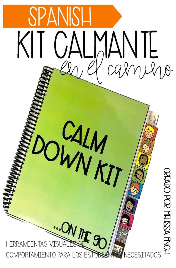 SPANISH Calm Down Kit On The Go- Visual Behavior Tools for Students with Autism