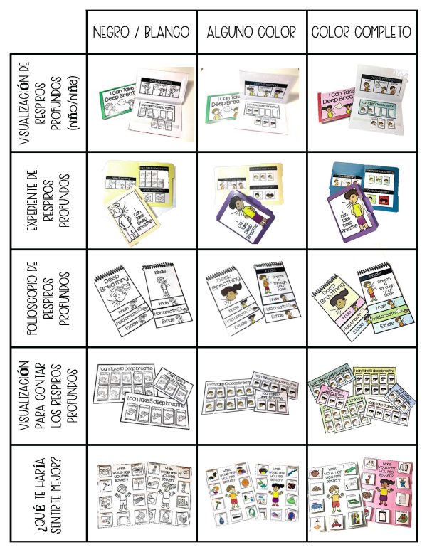 SPANISH Calm Down Kit- Visual Behavioral Management Tools for the Primary Grades - Image 6
