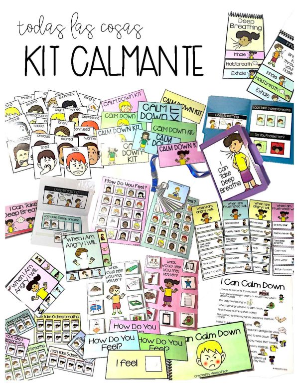 SPANISH Calm Down Kit- Visual Behavioral Management Tools for the Primary Grades - Image 7