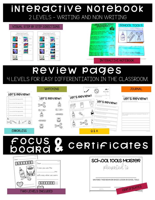 Using School Tools Appropriately- Behavior Basics Program for Special Education - Image 5