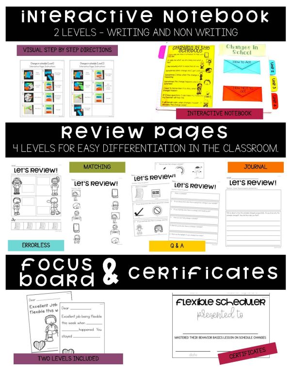 Changes in Schedules- Behavior Basics Program for Special Education - Image 6