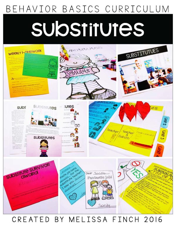 Substitutes- Behavior Basics Program for Special Education