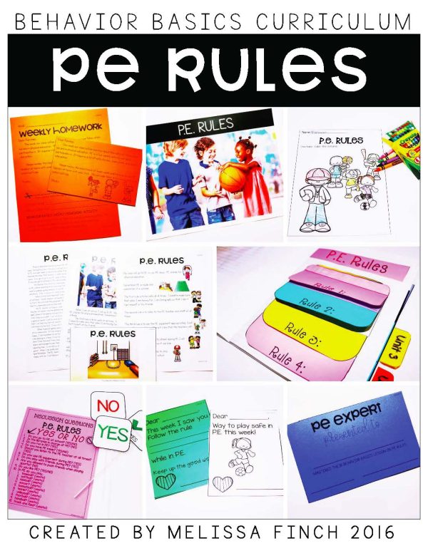 P.E. Rules- Behavior Basics Program for Special Education