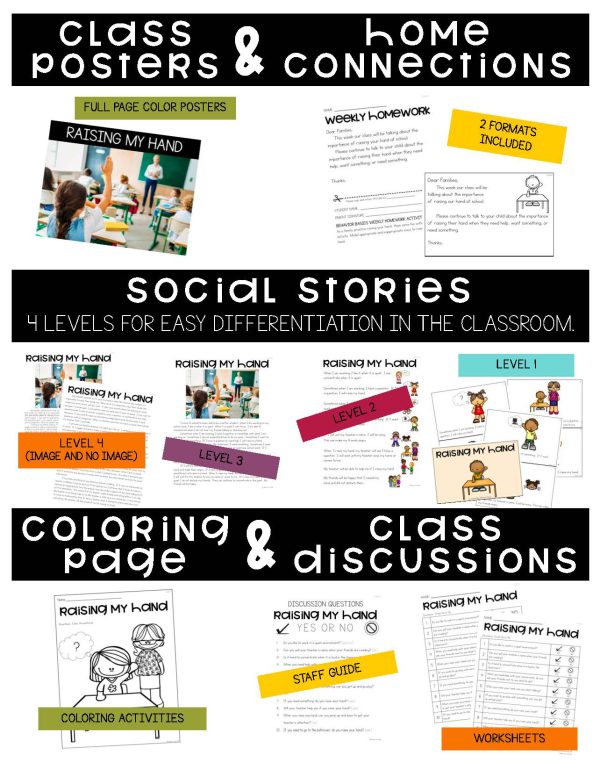 Raising My Hand- Behavior Basics Program for Special Education - Image 7