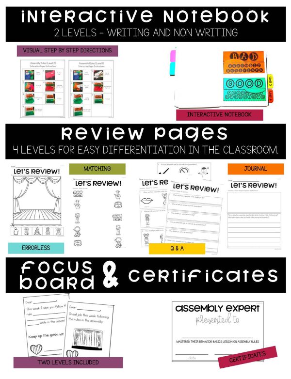 Assembly Rules- Behavior Basics Program for Special Education - Image 5