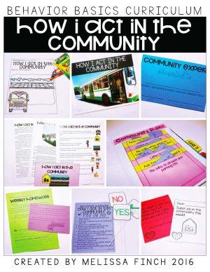 How I Act in the Community- Behavior Basics Program for Special Education