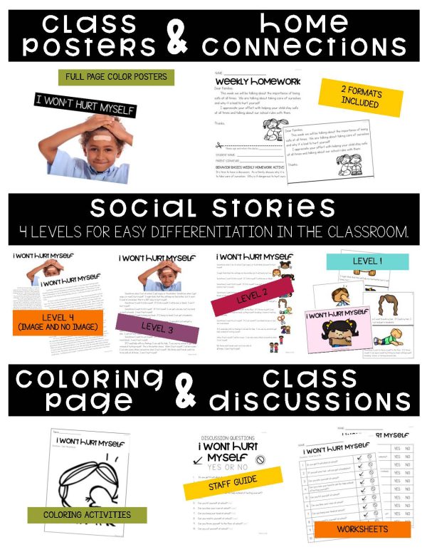 I Won't Hurt Myself- Behavior Basics Program for Special Education - Image 7