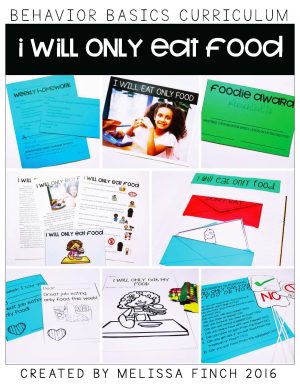 I Will Eat Only Food- Behavior Basics Program for Special Education
