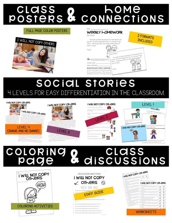 I Will Not Copy Others- Behavior Basics Program for Special Education - Image 7