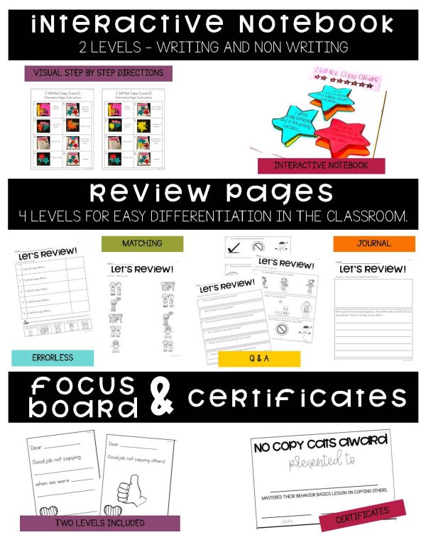 I Will Not Copy Others- Behavior Basics Program for Special Education - Image 6
