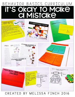 It's Okay To Make a Mistake- Behavior Basics Program for Special Education