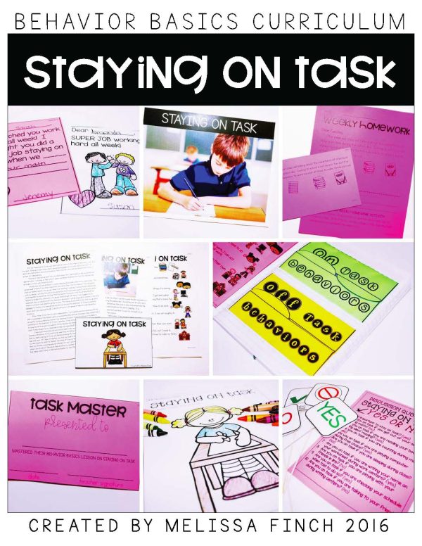 Staying on Task- Behavior Basics Program for Special Education