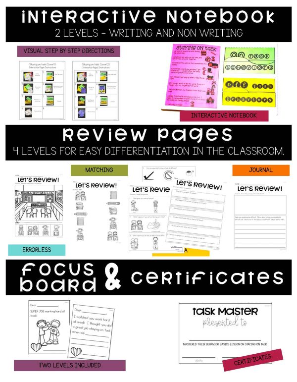 Staying on Task- Behavior Basics Program for Special Education - Image 6