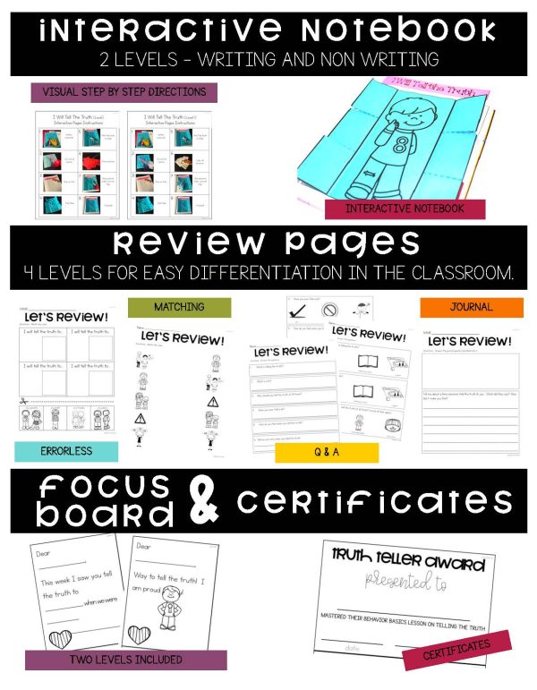 I Will Tell the Truth- Behavior Basics Program for Special Education - Image 4