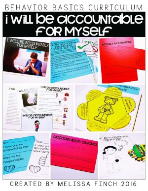 I Will Be Accountable for Myself- Behavior Basics Program for Special Education