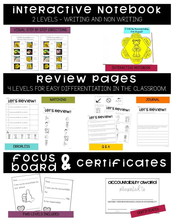 I Will Be Accountable for Myself- Behavior Basics Program for Special Education - Image 4