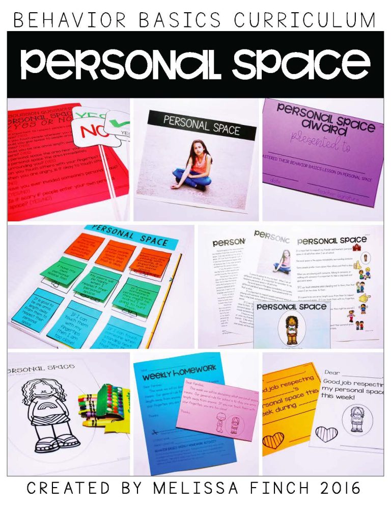 Personal Space- Behavior Basics Program for Special Education » Autism ...