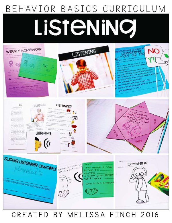 Listening- Behavior Basics Program for Special Education