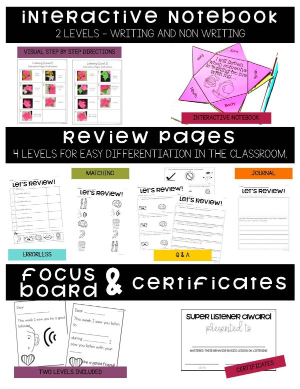 Listening- Behavior Basics Program for Special Education - Image 4