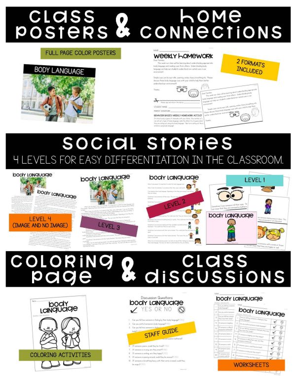 Body Language- Behavior Basics Program for Special Education - Image 6