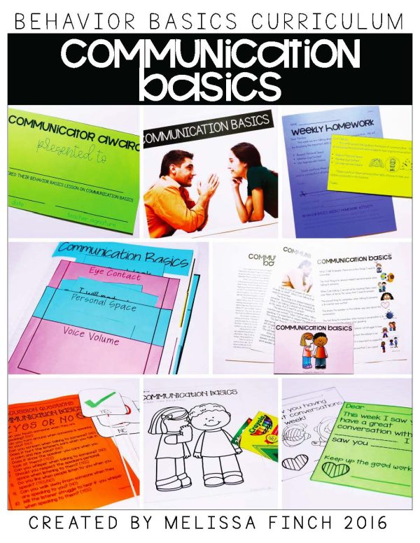 Communication Basics- Behavior Basics Program for Special Education