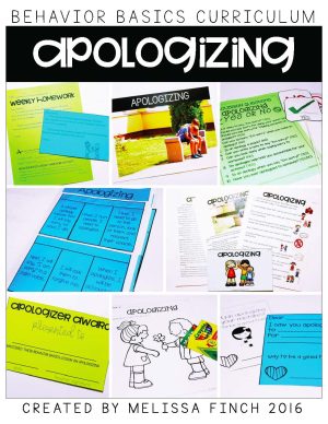 Apologizing- Behavior Basics Program for Special Education