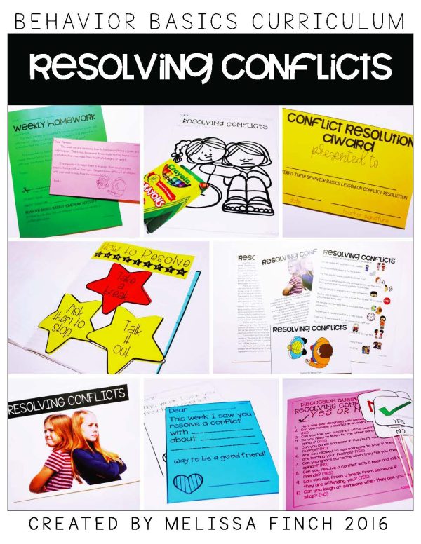 Resolving Conflicts- Behavior Basics Program for Special Education