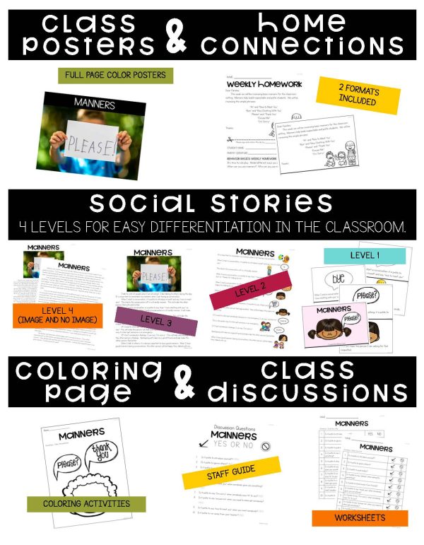 Manners- Behavior Basics Program for Special Education - Image 6