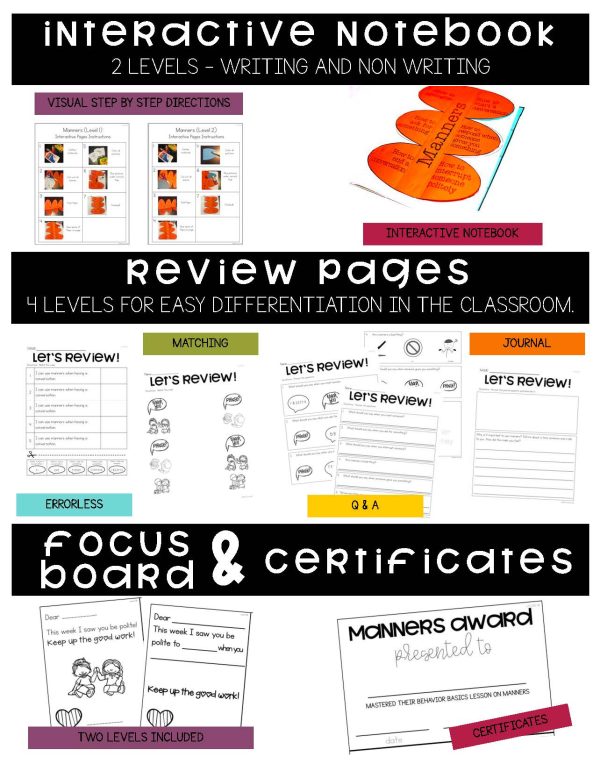Manners- Behavior Basics Program for Special Education - Image 5