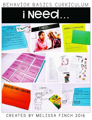 I Need...- Behavior Basics Program for Special Education