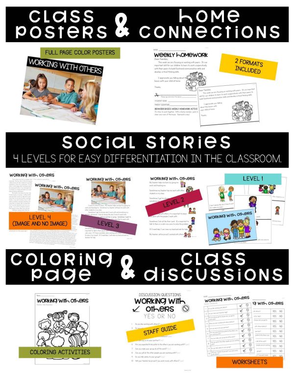 Working With Others- Behavior Basics Program for Special Education - Image 6