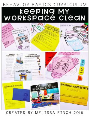 Keeping My Workspace Clean- Behavior Basics Program for Special Education